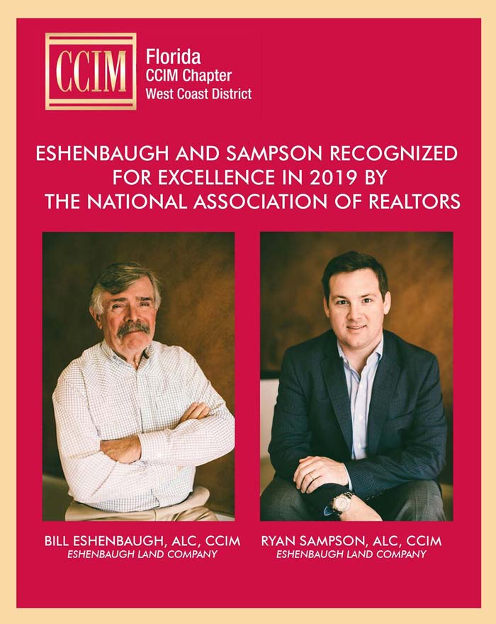 CCIM excellence award for Bill Eshenbaugh and Ryan Sampson