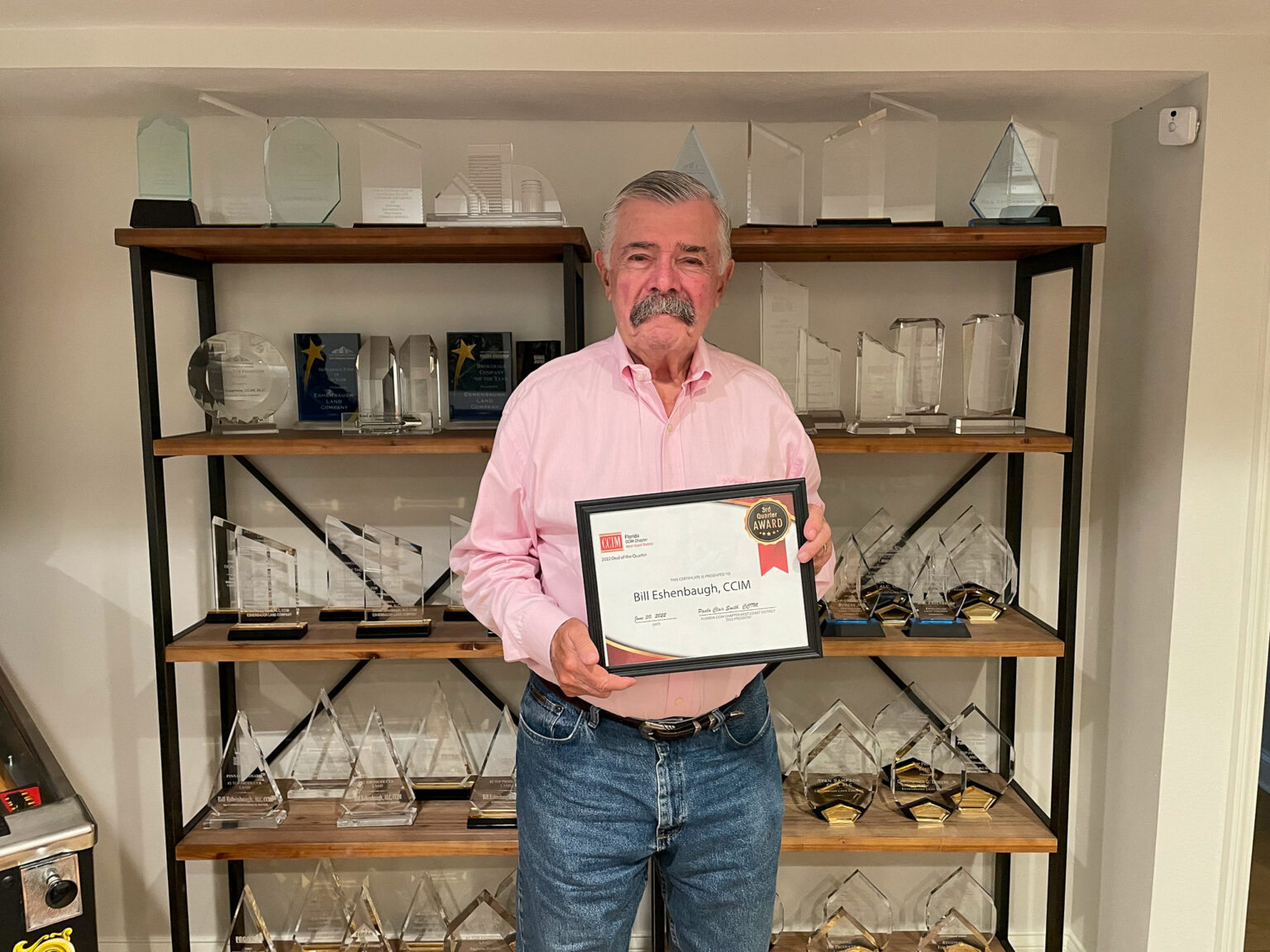 Bill Awarded 2022 Deal Of The Quarter By CCIM Eshenbaugh Land Company