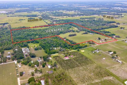 Aerial view of Pasco County land near a growing road corridor