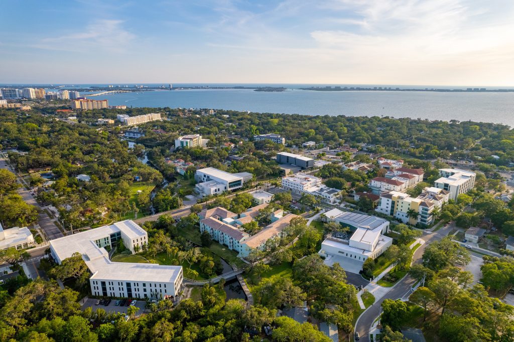 Ringling College of Art and Design on North Tamiami Trail in Sarasota, one of the corridor's major institutional anchors.