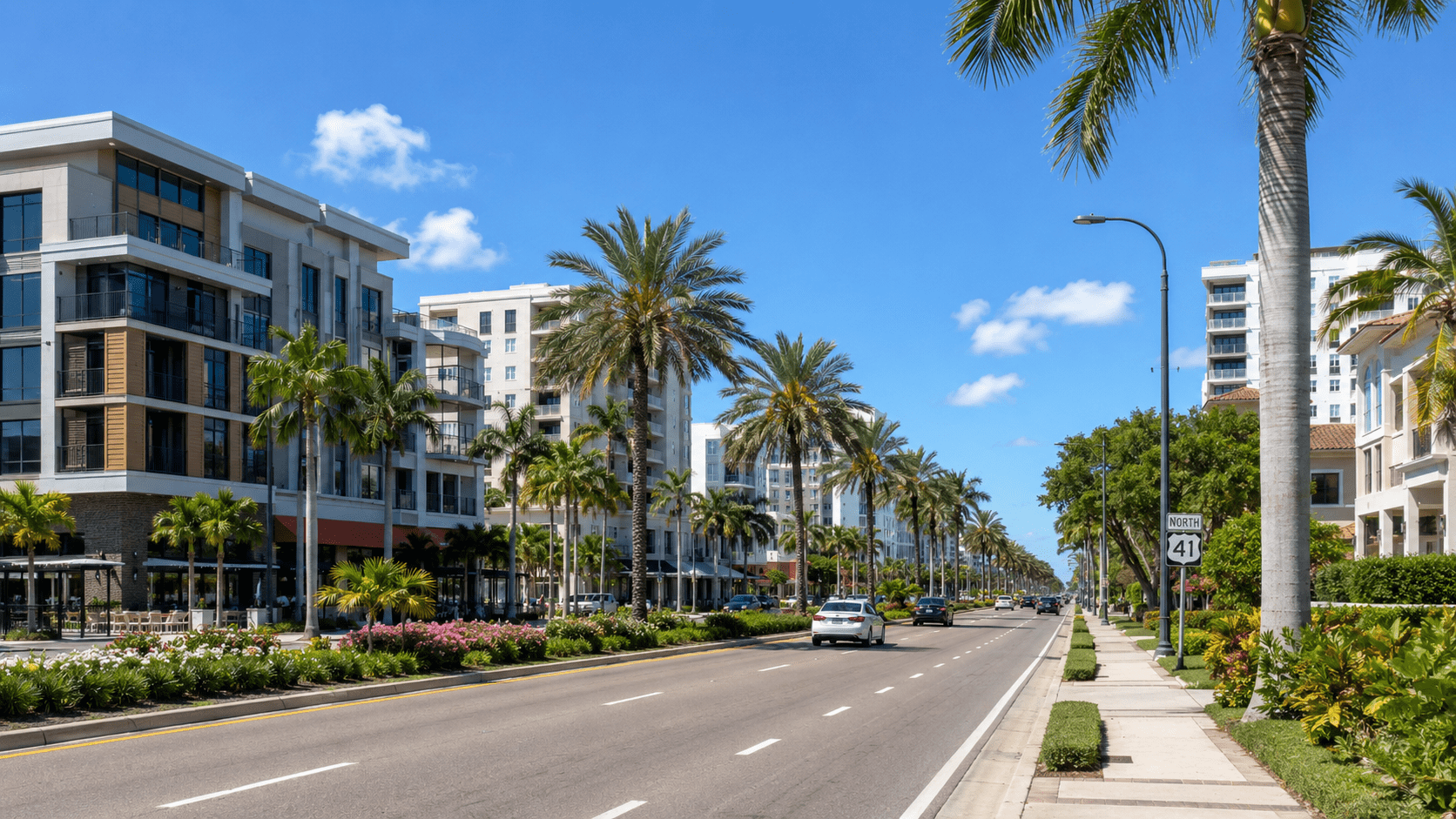North Tamiami Trail corridor in Sarasota, Florida, undergoing mixed-use redevelopment in 2026