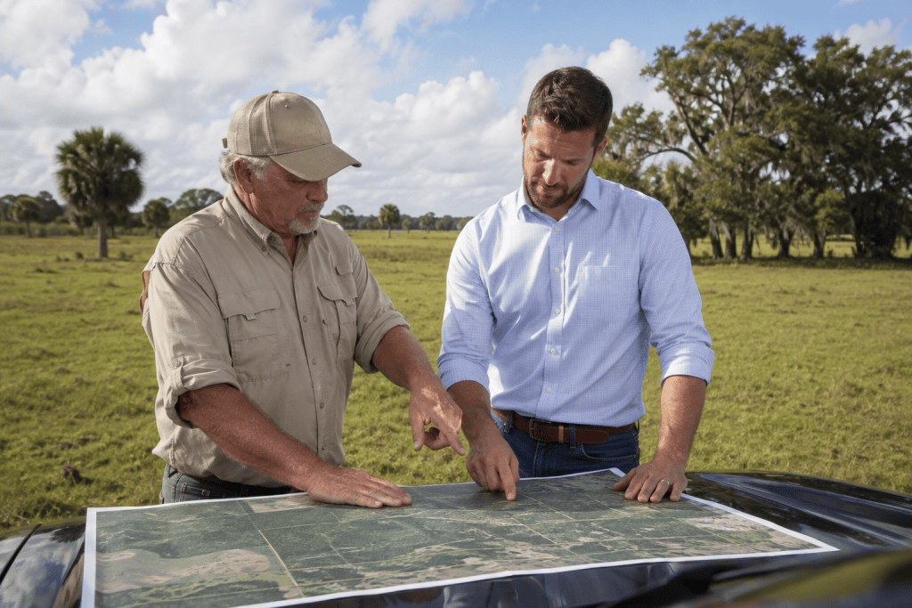 Florida landowner reviewing conservation easement options for a large agricultural tract.
