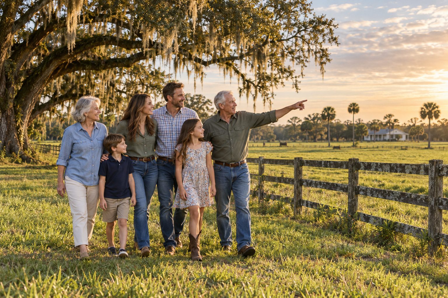 Gifting land to family in Florida — keeping acreage in the family.